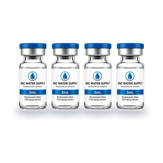Sealed vials of bacteriostatic water (0.9% benzyl alcohol) – BAC Water Supply