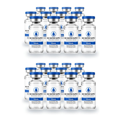Bacteriostatic water 24-pack of 10mL sealed vials (0.9% benzyl alcohol) – BAC Water Supply