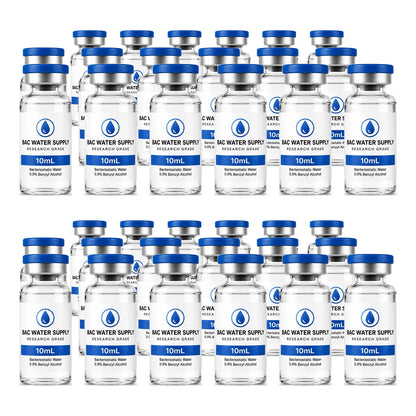 Bacteriostatic water 36-pack of 10mL sealed vials (0.9% benzyl alcohol) – BAC Water Supply