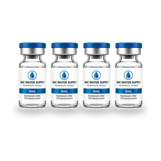 Bacteriostatic water 4-pack of 3mL sealed vials (0.9% benzyl alcohol) – BAC Water Supply